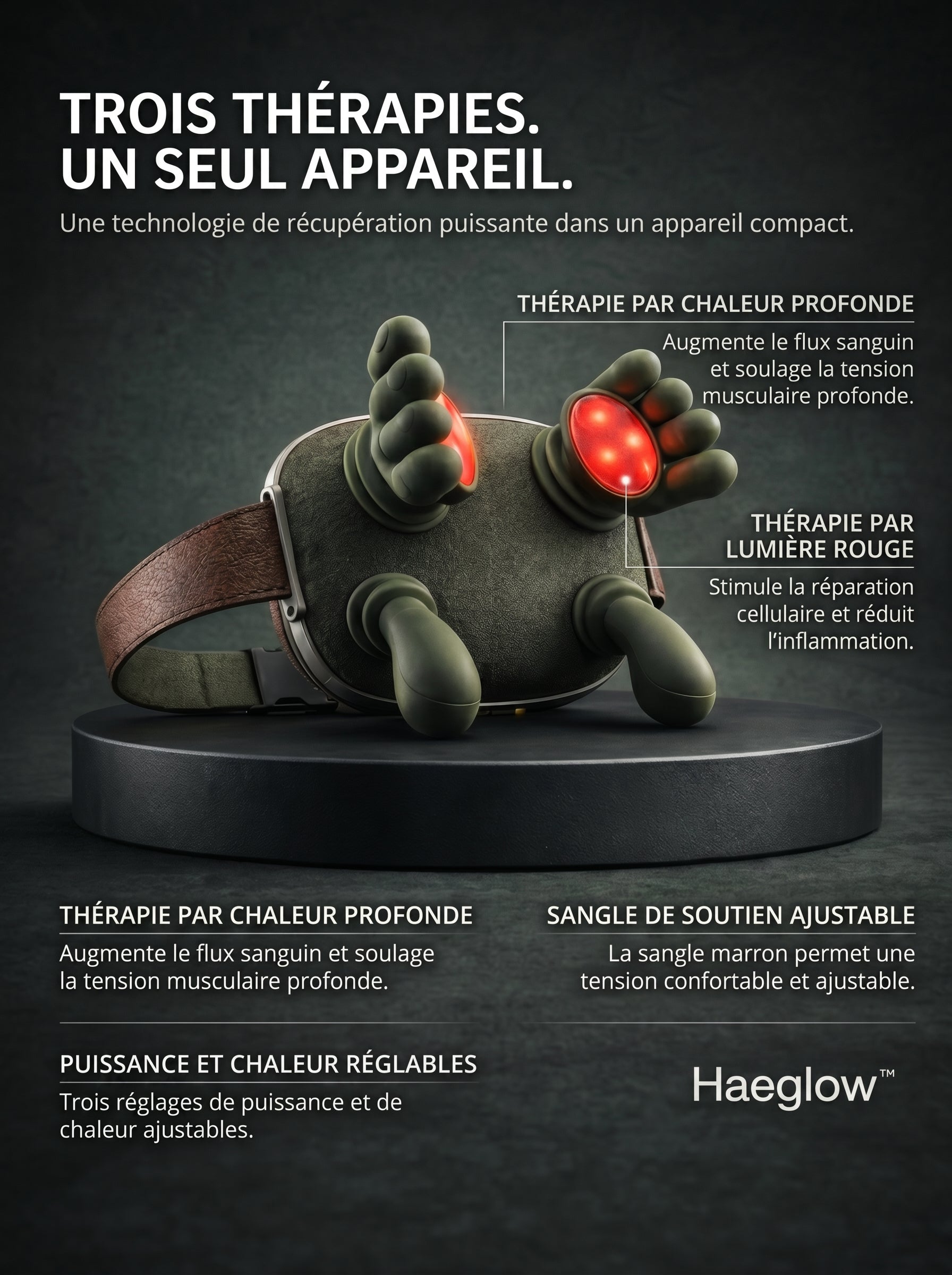 Haeglow™ Masseur Mains Libres — Comme de Vraies Mains
